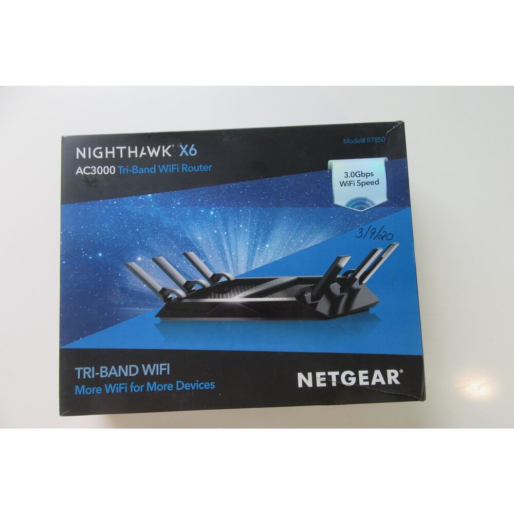 Netgear Nighthawk X6 AC3000 Tri Band Wi Fi Router Model R7900P New Sealed Box